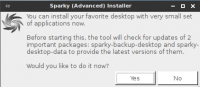 Desktop's option