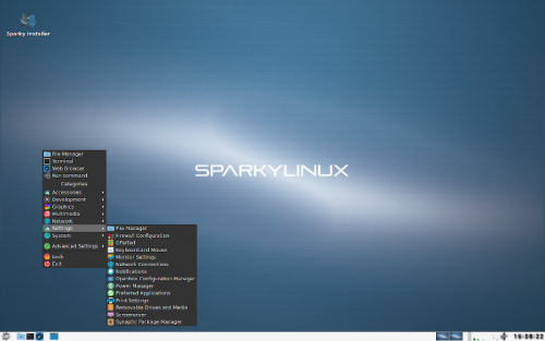 SparkyLinux 4.11 MinimalGUI - 800X600