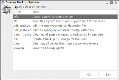 Sparky Backup Sys GUI